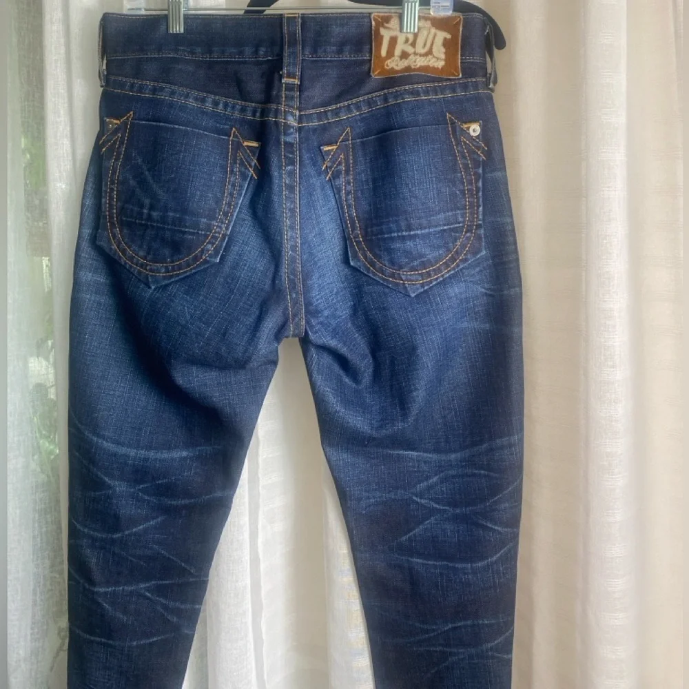 True Religion Men's Davey Pony Express Slim Jeans in Iron Horse 29x33